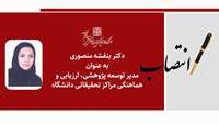 مدیر توسعه پژوهشی، ارزیابی و هماهنگی مراکز تحقیقاتی دانشگاه منصوب شد